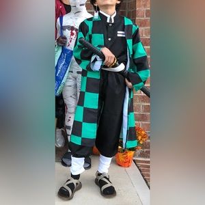 Tanjiro - Demon slayer costume. Size M kids